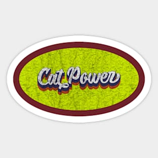 Vintage Cat Power Sticker